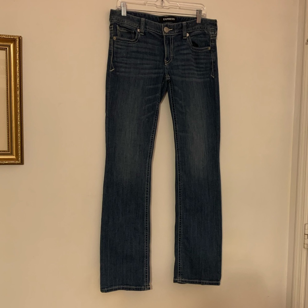 Womens Express barely boot cut jeans
